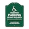 Signmission Connecticut Reserved Parking Permit Required Violators Fined Min $150 Alum, 18" x 24", GW-1824-24658 A-DES-GW-1824-24658 - alternate 1